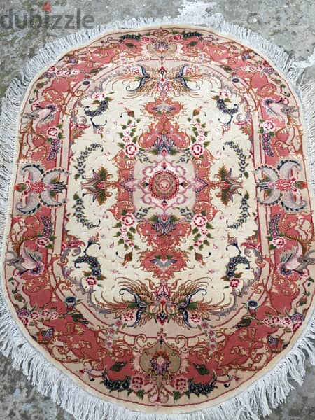 سجاد عجمي. تبريز حرير. Persian Carpet. Tapis. Hand made 1