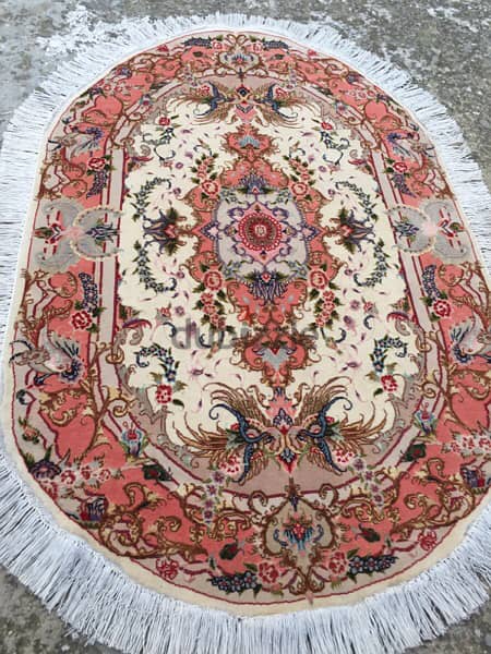 سجاد عجمي. تبريز حرير. Persian Carpet. Tapis. Hand made 8