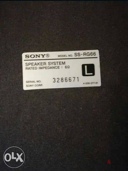 2 Speakers system Sony 1