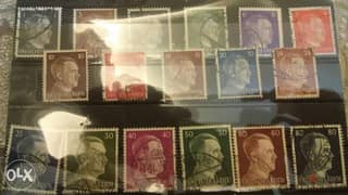 German Hitler Nazi Stamp Collection of17 stamps