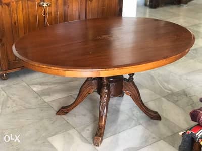 Antique Oval COFFEE Table - 100cm x 60cm x 55 height (coffee table)