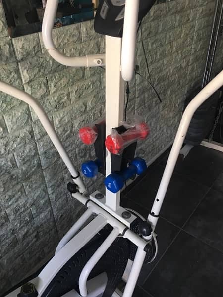 byke and elliptical with twister and dumbells like new 1