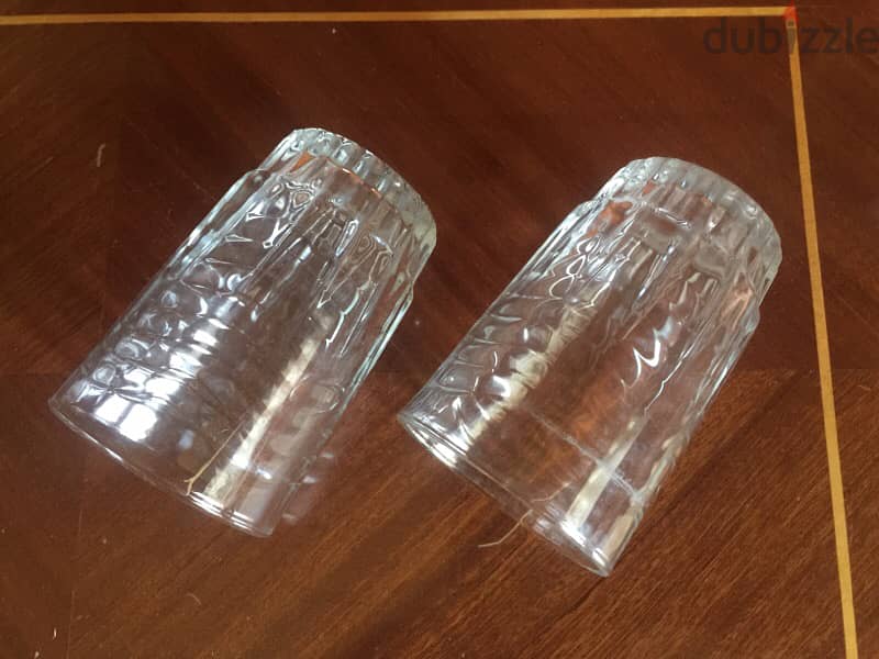 2 Vintage Small Glass Cups - كوبين زجاج قديمين 3