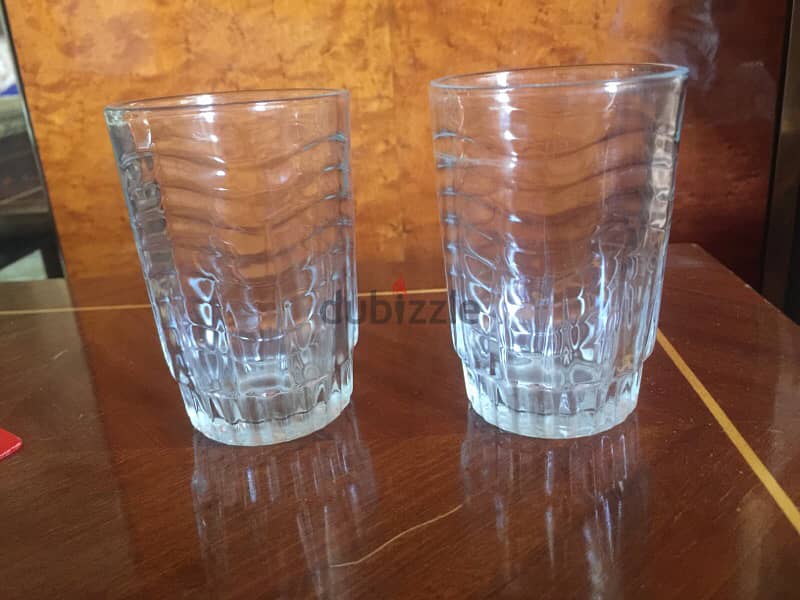 2 Vintage Small Glass Cups - كوبين زجاج قديمين 6