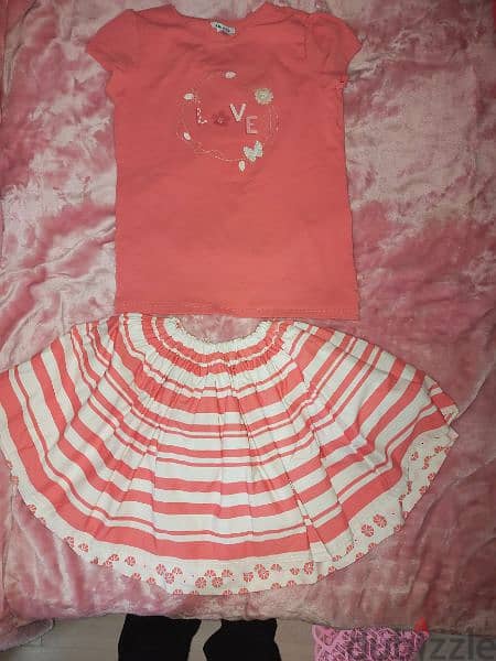 girls clothes 10y. okaidi, skirt double face 1