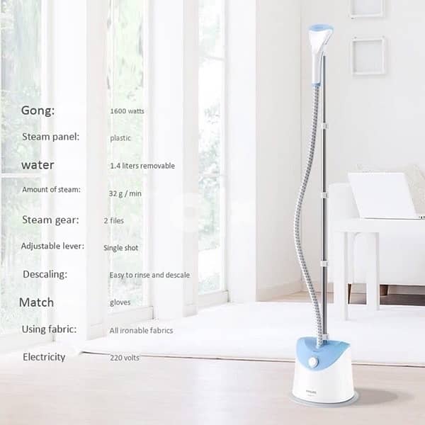 Philips 1600w Easy Touch Stand Garment Steamer GS482 2