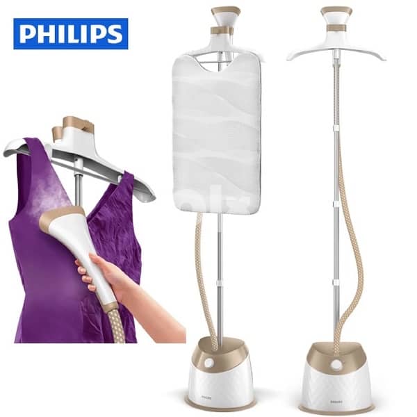Philips 1600w Easy Touch Stand Garment Steamer GS482 11