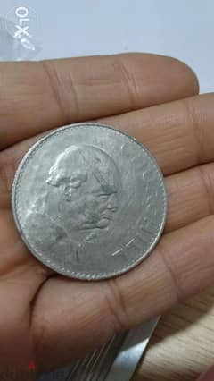 UK Churchil Memorial Large Coin year1965 0