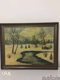 early century English oil on panel paintings signed and dated 0