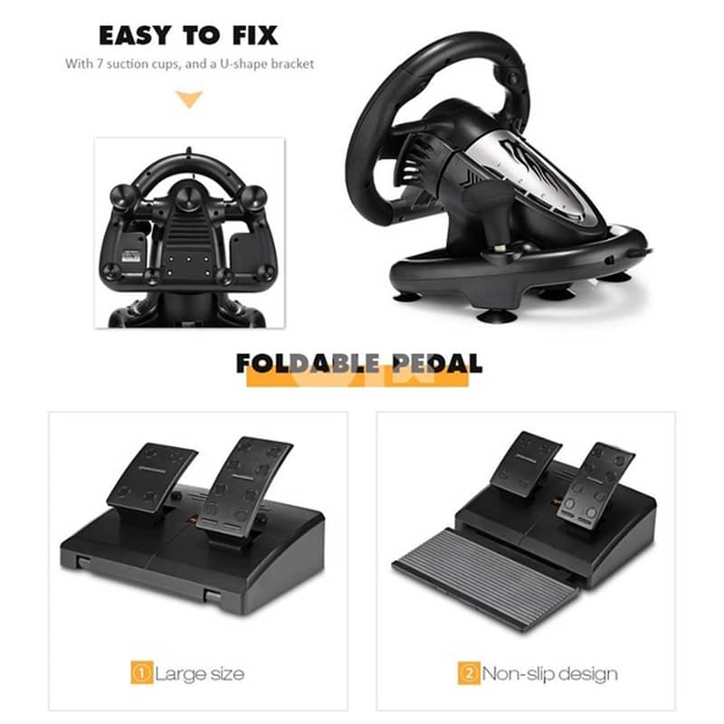 PXN V3II 180 Degree, Steering Wheel With Pedals 4