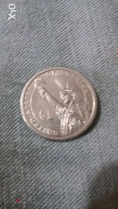 USA One Dollar Coin George Washngton Memorial 1st president 1789_1797 1