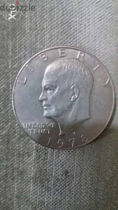 USA One Dollar Coin Memorial for president Dwight Eisenhower year 1978 0