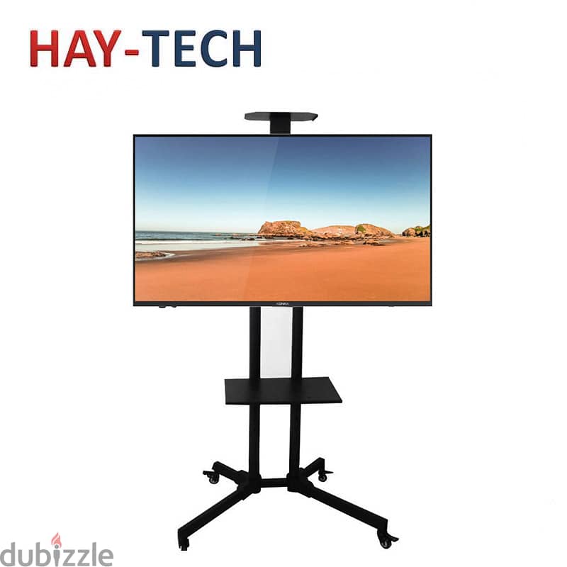 Hay-tech TV Mobile Cart Floor Stand For 32″-60″,Black - TVC3 1