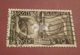 Lot# Hit-1 Hitler Mussolini stamp طابع هتلر وموسوليني ١٠ سنت 1941