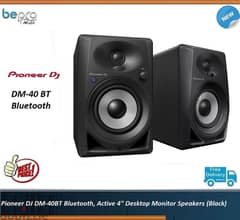Pioneer DJ DM-40BT Bluetooth, Active 4" Desktop Monitor Speakers 0