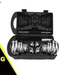 dumbells and weights package 20 kg with axe dumbells