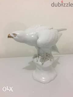 rare museum porcelaine bold eagle signed M. Herm Fritz