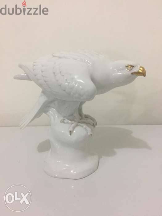 rare museum porcelaine bold eagle signed M. Herm Fritz 1