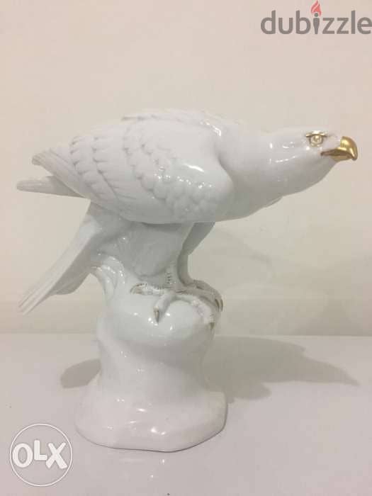 rare museum porcelaine bold eagle signed M. Herm Fritz 2