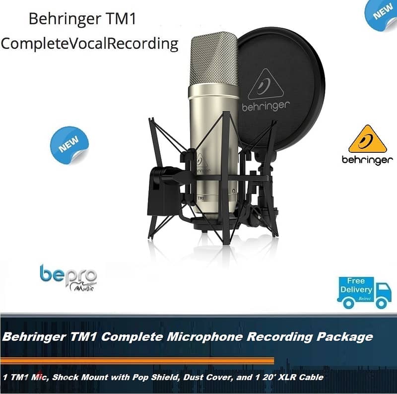 Behringer TM1 Complete Microphone Recording Package 0