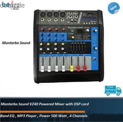 Mixer with Power 500 Watt Montarbo Sound with DSP effect , Mp3 Player
