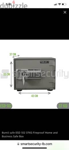 Bumil safe ESD102 Fireproof Home and business safe