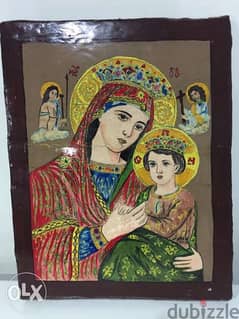 antique early 20th century Syrian icon 0