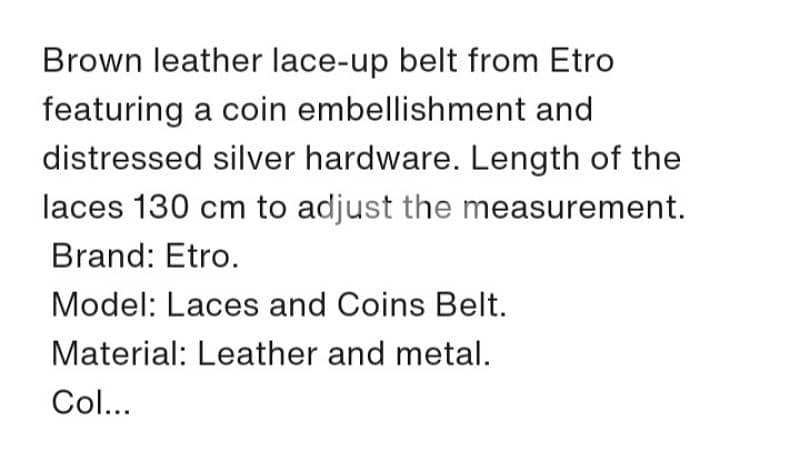 belts from etro / sliver coin  /italy 4
