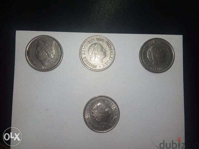 4 Nederlanden 25 cent coins 2