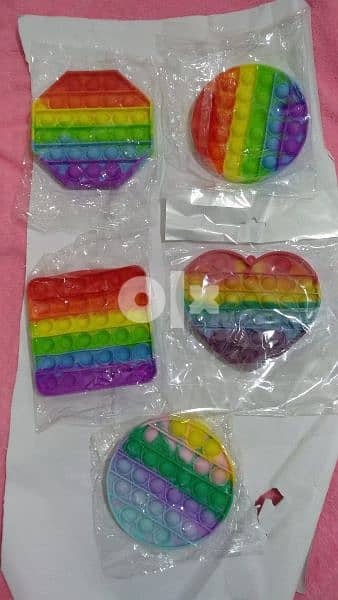 Rainbow Bubble Pops Kids Fidget 0