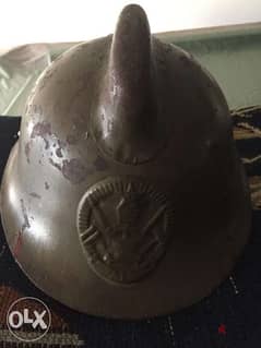 antique WW2 Russian military firefighters steel helmet