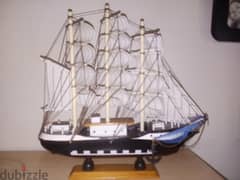 Decorative wooden ship  30*30cm 0