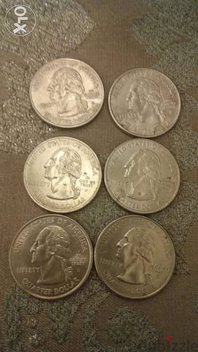 USA States Memorial Quarter Dollar for every state ربع دولار اميركي 2