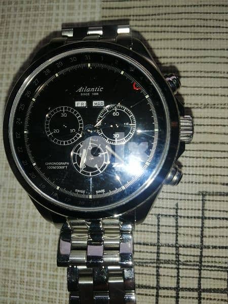 Atlantic watch swiss made like new 2