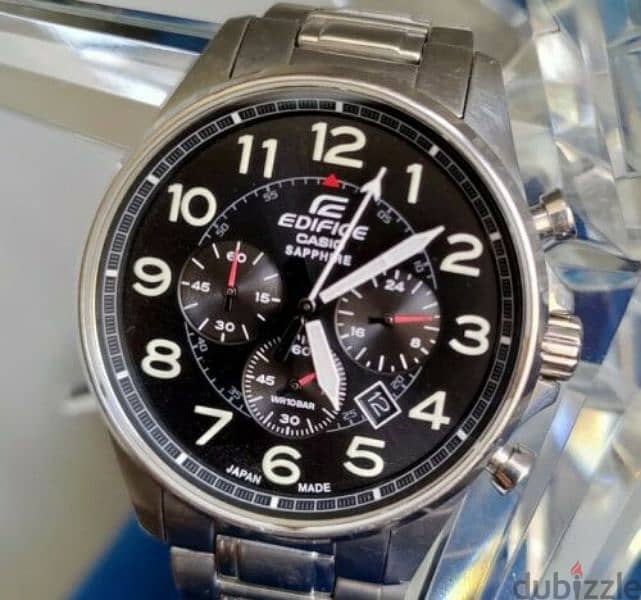Casio edifice chronograph made in Japan sapphire crystal. 1