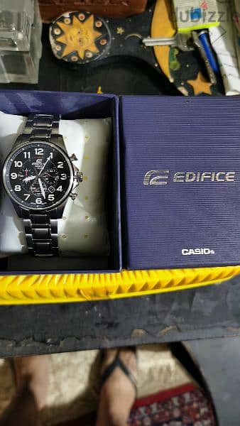 Casio edifice chronograph made in Japan sapphire crystal. 6
