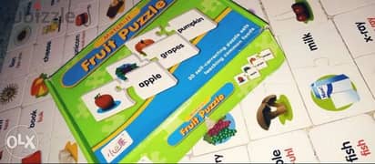 Match it  puzzle/ لعبة اسماء الفواكه للاطفال