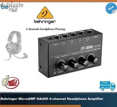 Behringer MicroAMP HA400 4-channel Headphone Amplifier,Studio Preamp