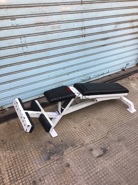 bench adjustable all levels from dicline till shoulder heavy duty 1