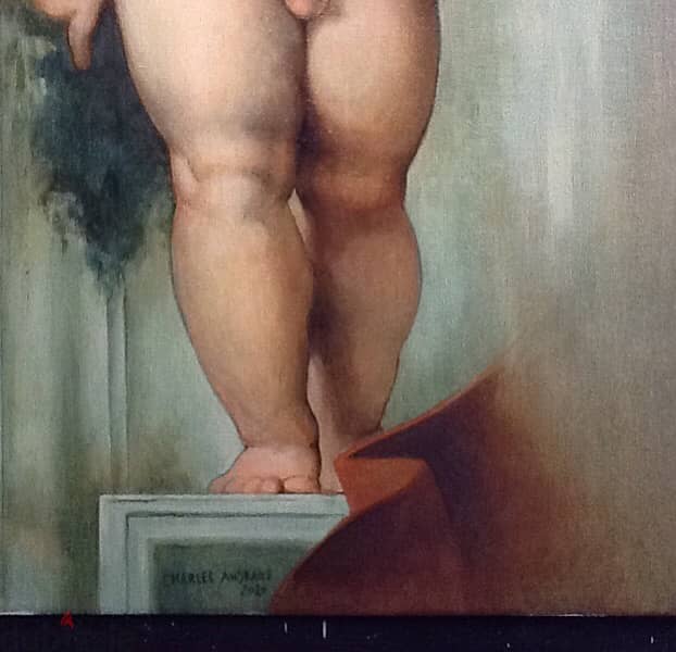 oil painting - Raphael’s putto 1