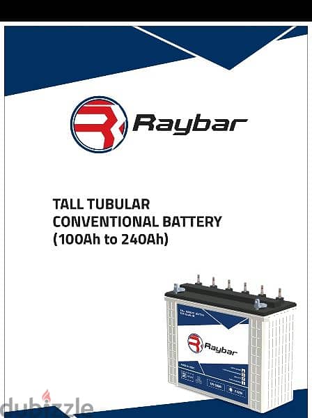 Raybar Tubular Deep Cycle Eastman 200AH Battery بطارية ريبار هندية 4