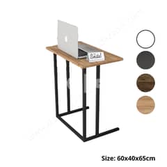 Wooden Table With Metal Leg 60x40x65cm