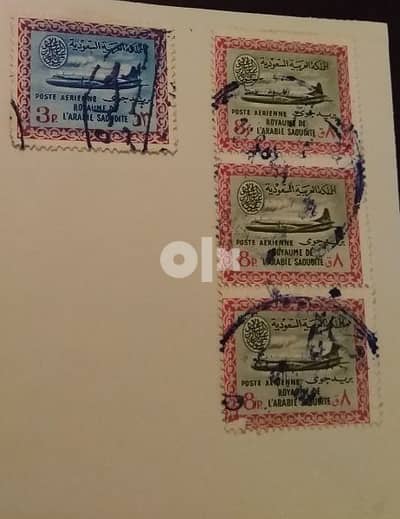 المملكة العربية السعودية عدد ٤ طوابع قديمة KSA OLD 1960's stamps