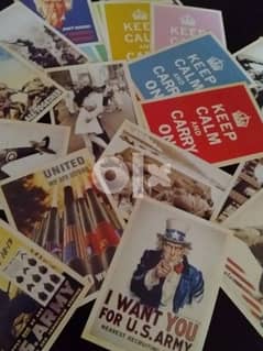 مجموعة ٣٢ بوستكارد غير مستعملة USA Army 32 War postcards