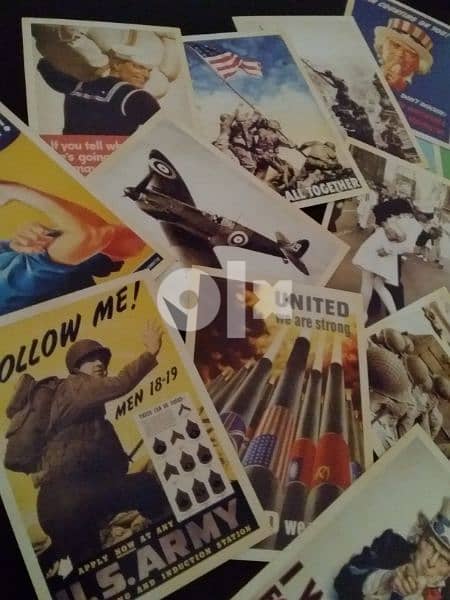 مجموعة ٣٢ بوستكارد غير مستعملة USA Army 32 War postcards 1