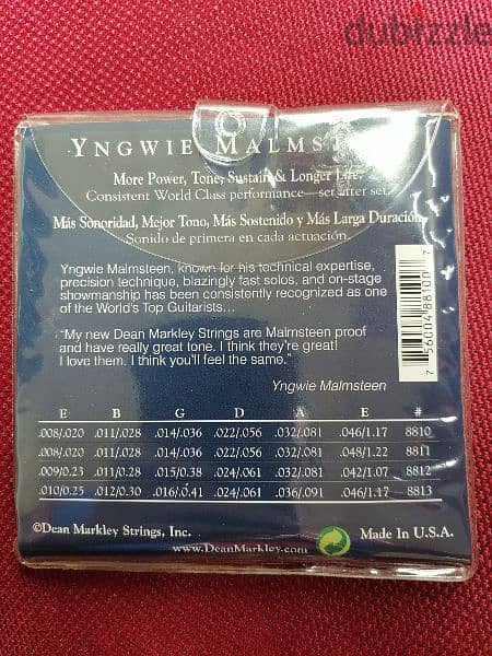 Electric Guitar Strings - Yngwie Malmsteen 1