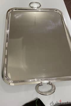 rare big serving tray Christofle model Albi 0