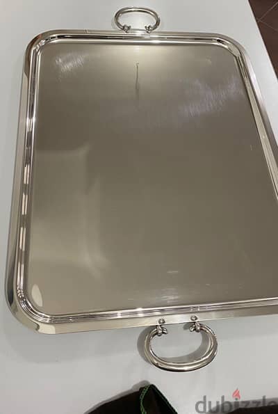 rare big serving tray Christofle model Albi