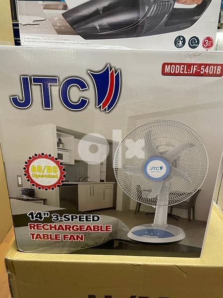 JTC rechargeable fan 14 “ 1
