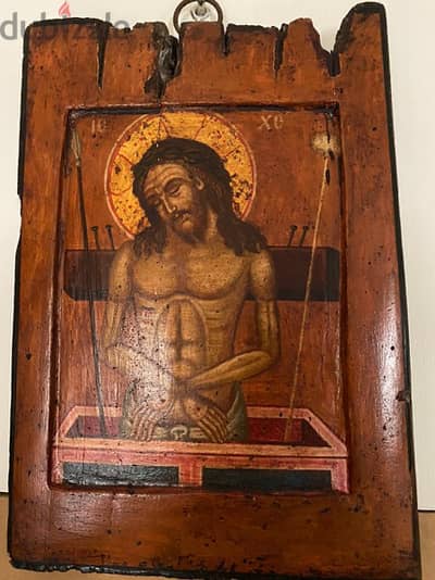 rare antique 18th century pieta icon